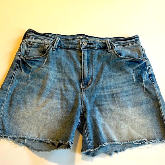 Signature by Levi Strauss Pants - Levi Strauss cutoff shorts, distressed and frayed hem